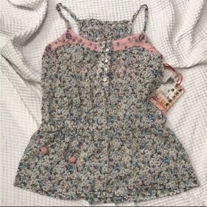 NWT da nang floral tank top small